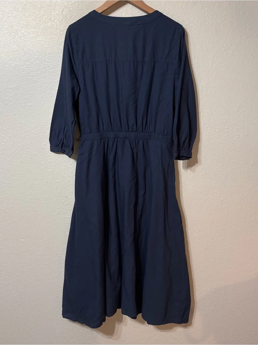 Pact Organic Cotton Button Front Midi Dress Medium - Picture 6 of 6